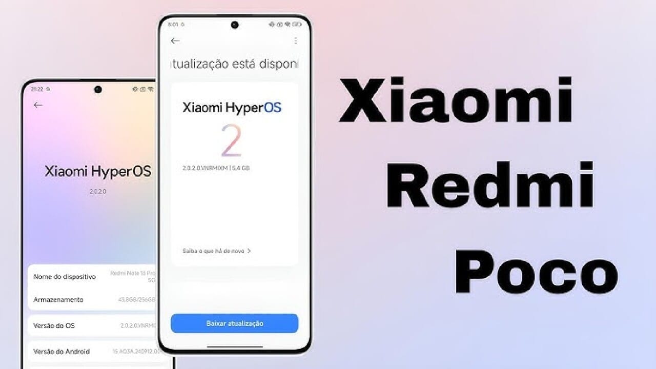 HyperOS 2 chegou! Atualize agora seu Redmi Note 13 Pro 5G, Poco X6 Pro ou Redmi Note 13 4G e aproveite as novidades.