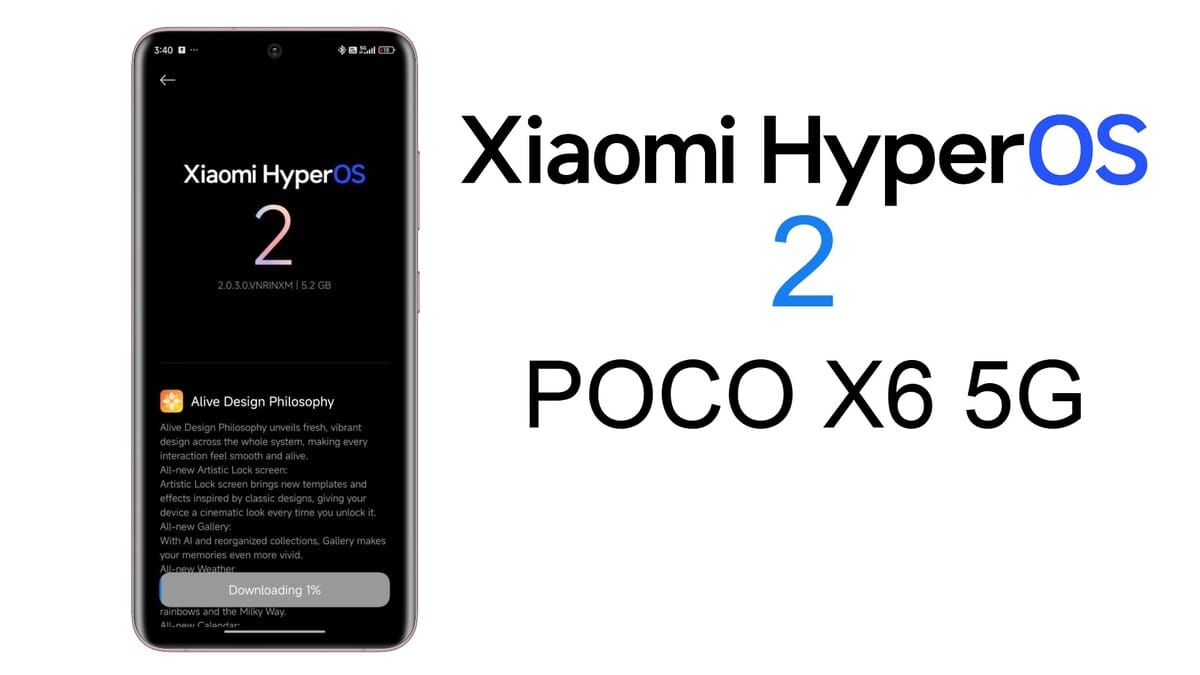 POCO X6 5G HyperOS 2 Status de atualização! 1 HyperOS 2 finalmente no seu POCO X6 5G? Veja as regiões que já receberam a atualização e o que esperar do novo sistema. Clique e saiba mais!