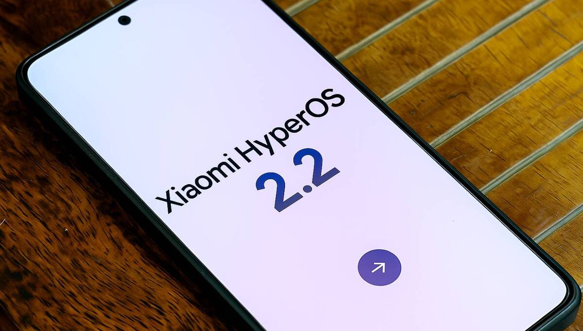Android 16 com HyperOS 2.2 Global Chegou! Usuários Xiaomi já Celebram a Grande Atualização. 4 Tela de smartphone exibindo o logo