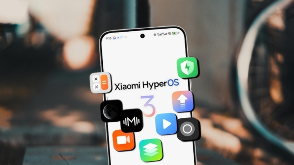 Xiaomi HyperOS 3: O Que Esperar das Atualizações Globais da Xiaomi 8 Smartphone exibindo a interface do Xiaomi HyperOS 3 com ícones de aplicativos flutuando, destacando desempenho e recursos modernos do sistema.