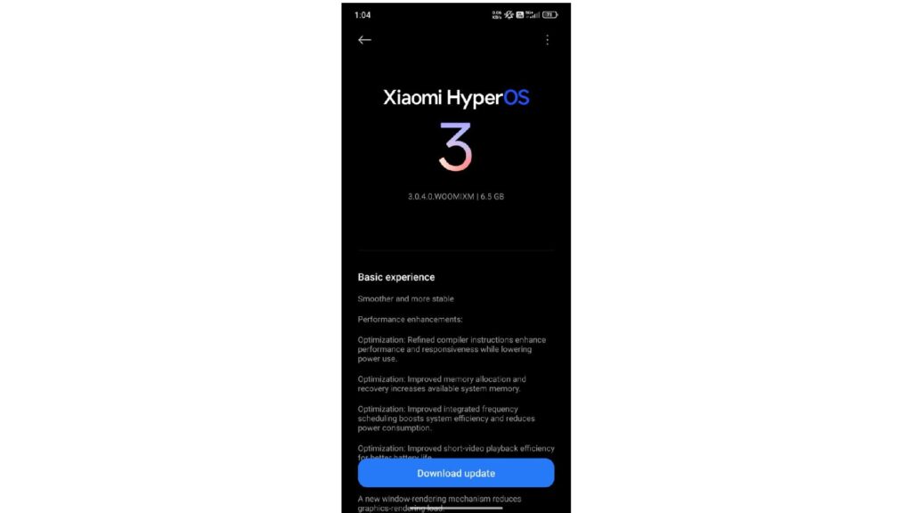 HyperOS 3 Global Estável Chega ao POCO X7 com o Novo Android 16 2 A versão que está sendo liberada do HyperOS 3Global estável é a OS3.0.4.0.WOOMIXM