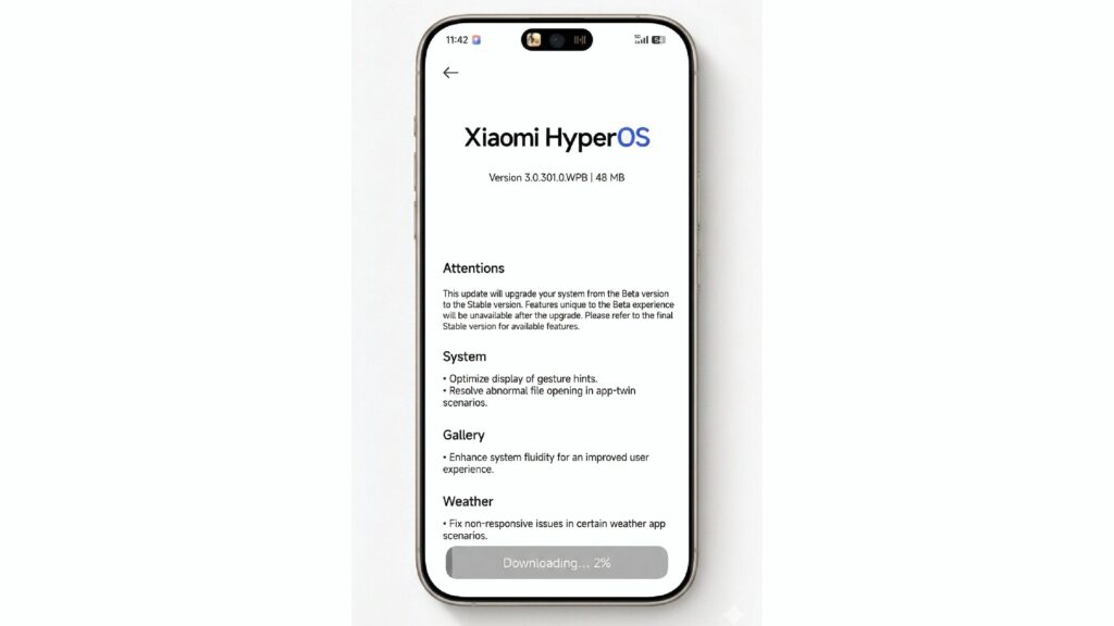 HyperOS 3.1 Estável: Xiaomi Inicia Distribuição Oficial Hoje 3 Changelog completo do HyperOS 3.1 estável