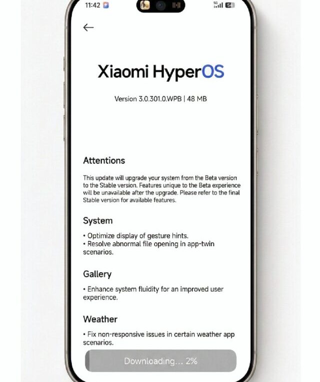 O Xiaomi 14 começa a receber a atualização global OS3.0.301.0.WNCMIXM via Mi Pilot. O pacote de 6,2 GB traz o aguardado Android 16 e melhorias de performance essenciais.