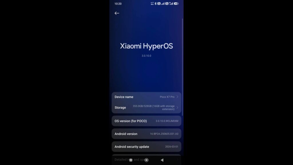 HyperOS 3 domina novas regiões enquanto o 3.1 é liberado — confira se seu aparelho foi atualizado 3 POCO X7 Pro Global OS3.0.10.0.WOJMIXM Android 16 Full Release