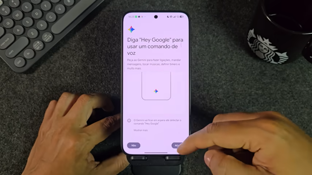 Passo 3 — Ative o OK Google Para Abrir o Gemini