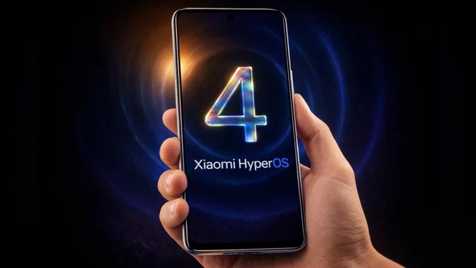 Nova linguagem visual do HyperOS 4 com design inspirado no conceito de Vidro Líquido