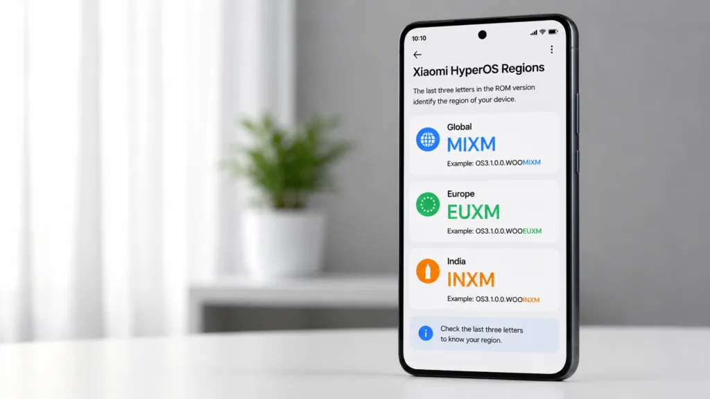 POCO X7 recebe pacote 304 e pula direto para julho 3 Sequência de letras que identifica a região do aparelho Xiaomi