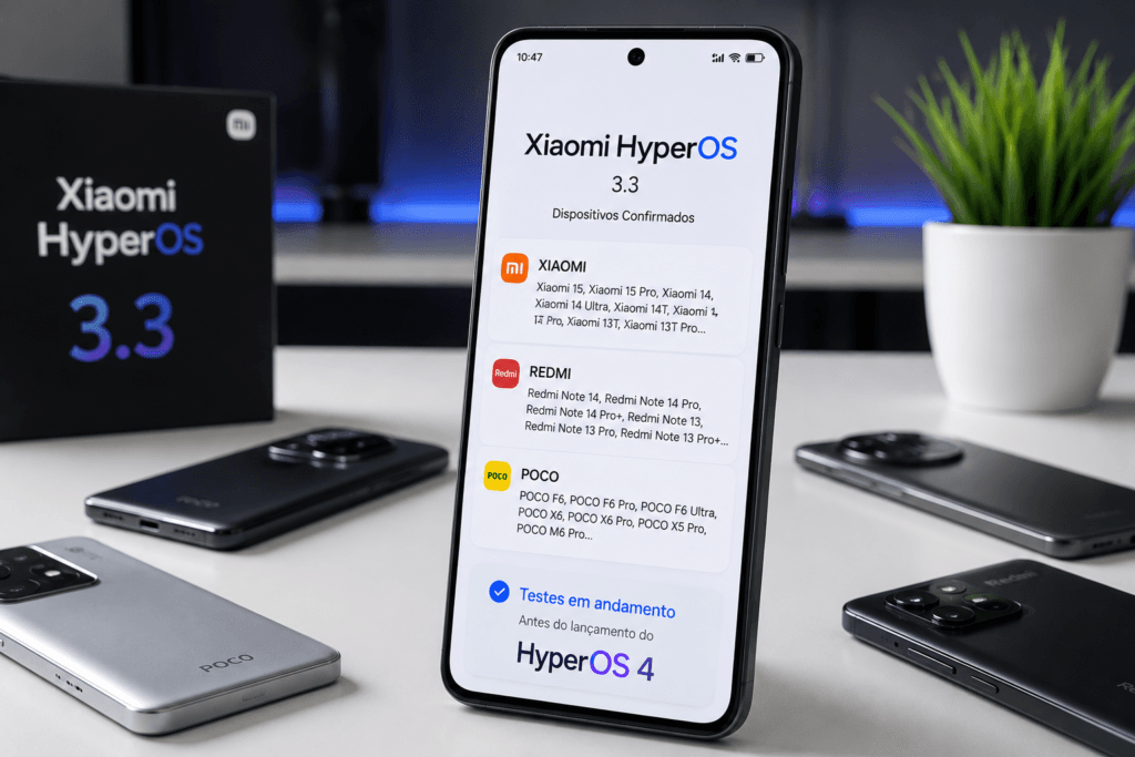  lista de smartphones Xiaomi com atualização HyperOS 3.3