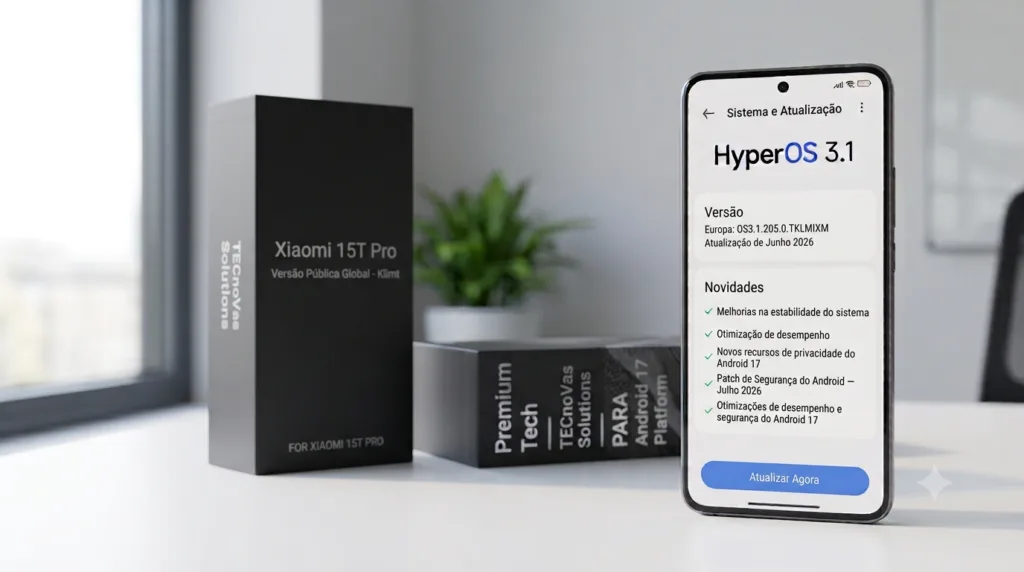 Xiaomi 15T Pro atualização HyperOS 3.1 Android 17 Klimt