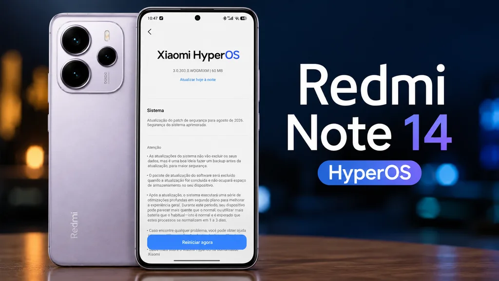 Redmi Note 14 4G HyperOS 3.0.303.0.WOGMIXM Nova Atualização de agosto que antecede o HyperOS 4