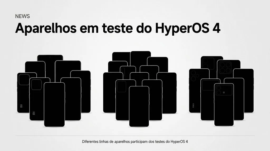 Smartphones Xiaomi, Redmi e POCO em teste do HyperOS 4